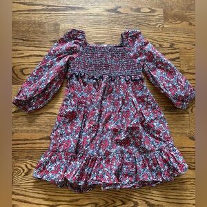 Crewcuts floral smocked dress, girls 4